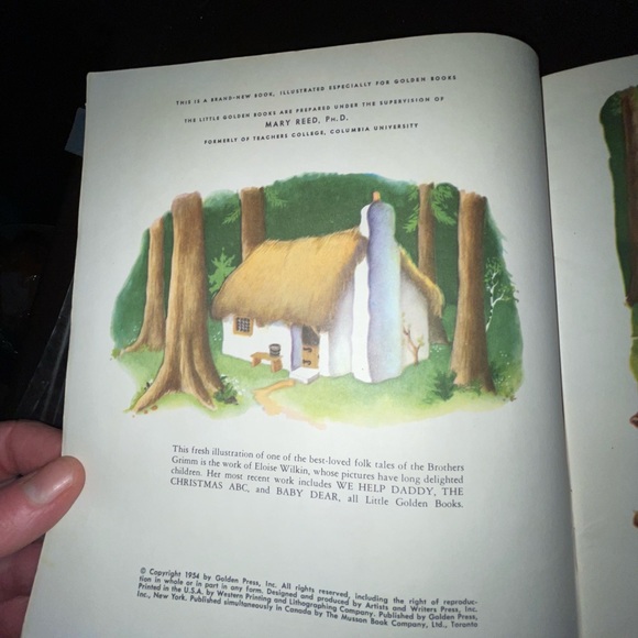Vintage 1954 copy of Hansel and Gretel lil golden book & record - Picture 9 of 16